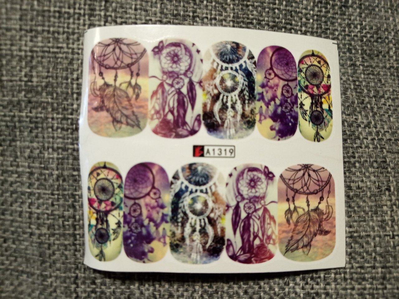 Слайдер-дизайн для нігтів (водні наклейки на нігті) A1319, фото 1