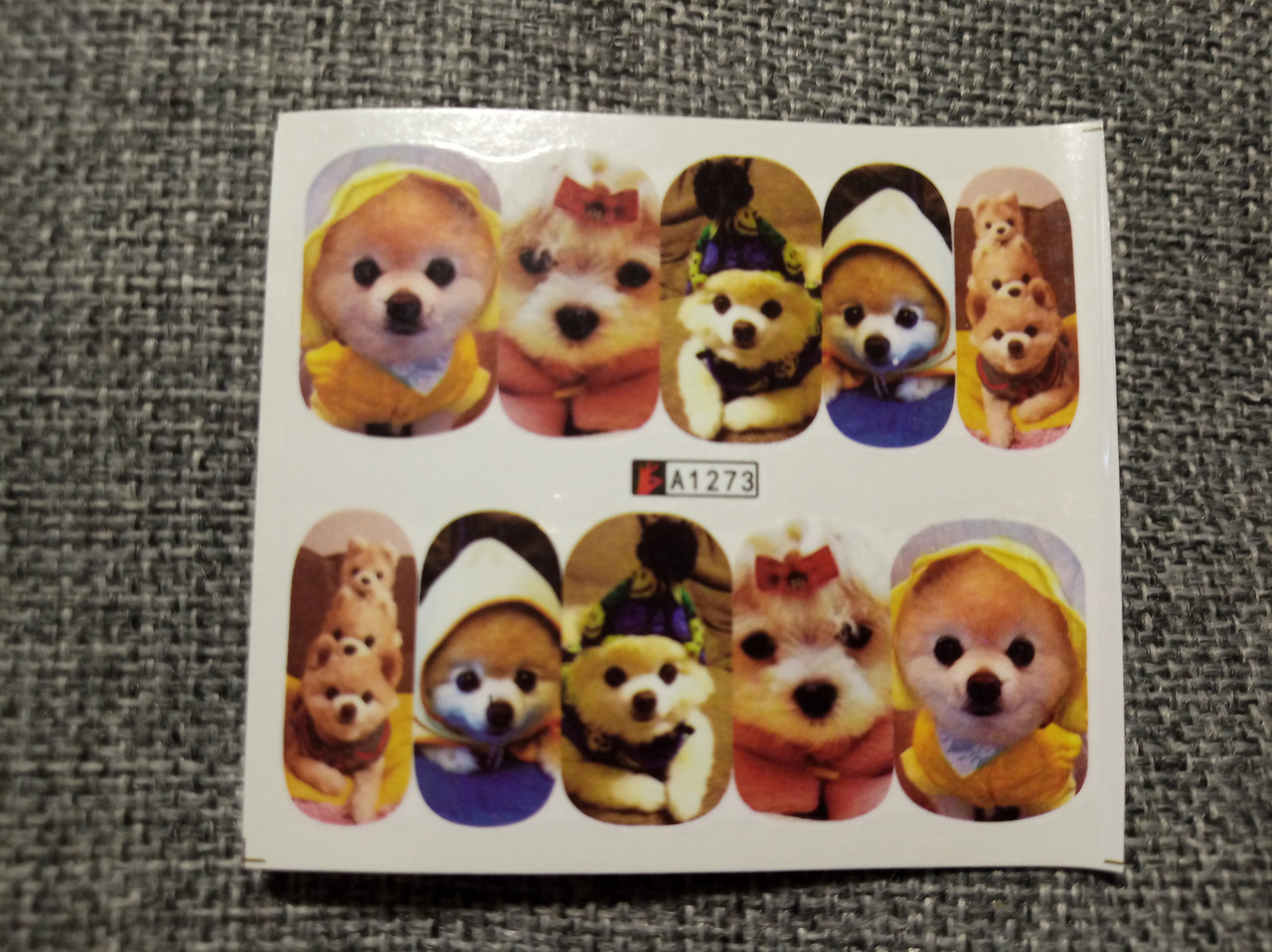 Слайдер-дизайн для нігтів (водні наклейки на нігті) A1273, фото 1