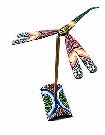 Бабка-балансир бамбукова розписна (18х20х20 см)