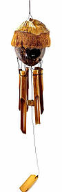 Музика вітру бамбукова+кокос "Будиночок" (15х15х70 см)