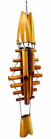 Музика вітру бамбукова "Скелет Риби" (60х16х6 см)