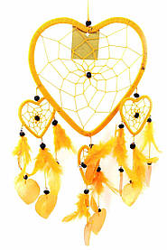 Ловець снів "Сердечко" помаранчевий (38х18 см)