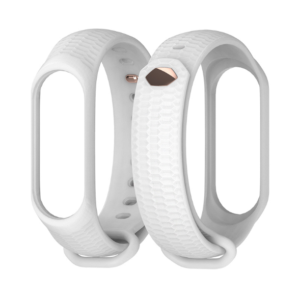Ремінець Xiaomi Mi Band 4 / 3 MiJobs Aurora силіконовий Білий 1990P