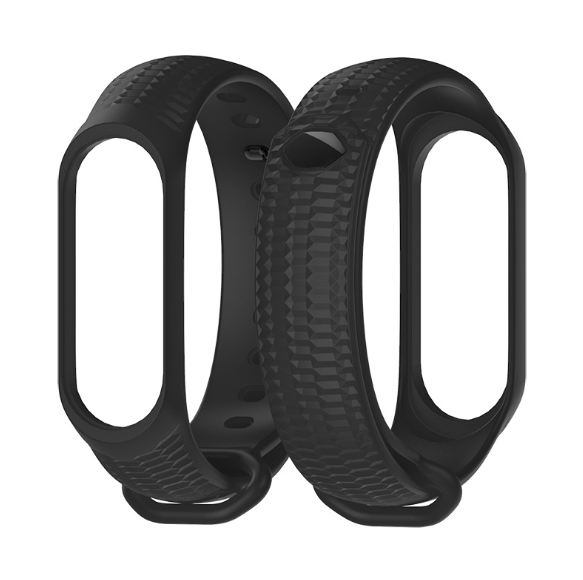 Ремінець Xiaomi Mi Band 4 / 3 MiJobs Aurora силіконовий Чорний 1990P