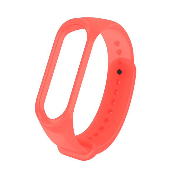 Ремінець Xiaomi Mi Band 4 / 3 MiJobs силіконовий напівпрозорий Червоний 2155P