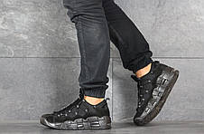 Кросівки чоловічі Nike Air More Money,нубук,чорні, фото 3