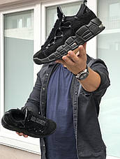 Кросівки чоловічі Nike Air More Money,нубук,чорні, фото 3