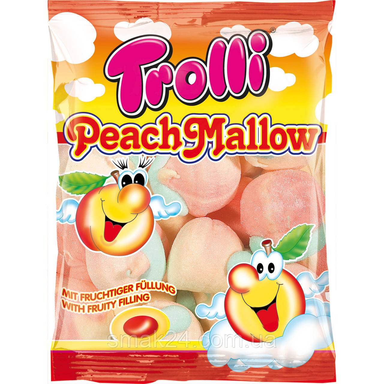 Маршмелоу Персиковий Trolli Peach Mallow 150 г Німеччина