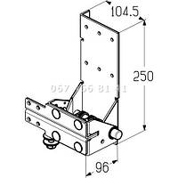 Alutech RBI-40.110D кронштейн нижній для гаражних секційних воріт