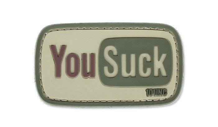 101 Inc. - 3D Patch - You Suck - Sand, фото 1