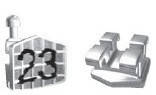 Брекети металеві, система Extremo, комплект на верхню щелепу 10 шт. 018" Leone (Леоне) F9280-90, Італія