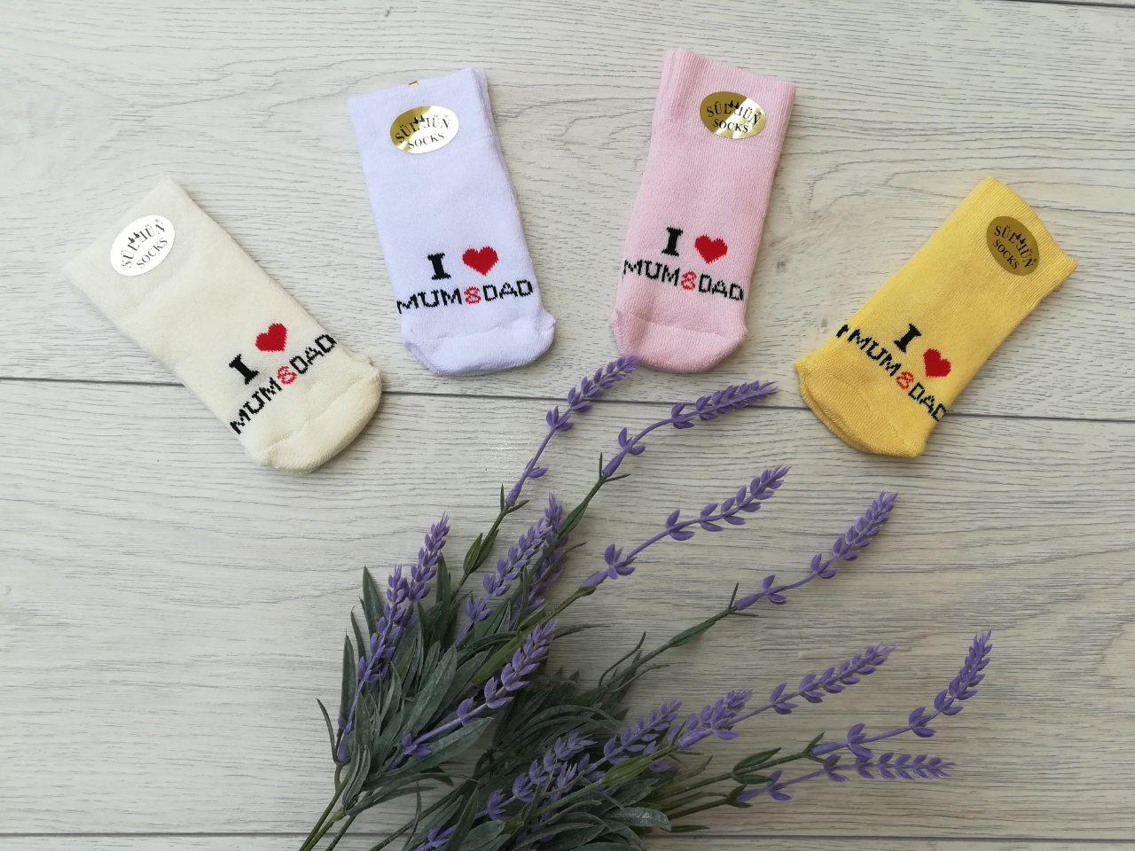 Шкарпетки для немовлят "Love дівчинка"(махра)