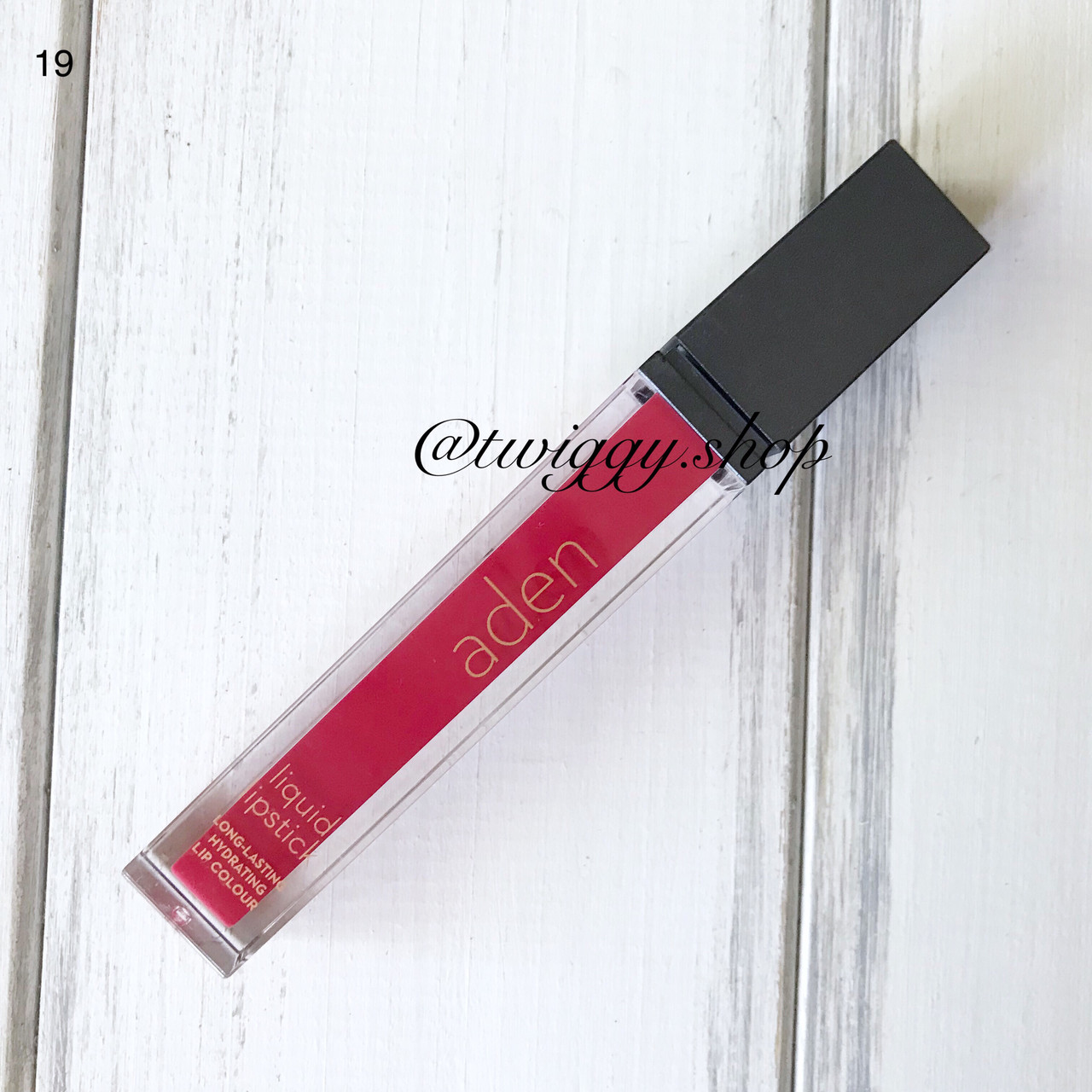 Рідка матова помада для губ Aden Cosmetics Liquid Lipstick 19 малина