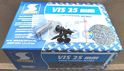 Саморіз для гіпсокартону Семін (Франція) шуруп по металу 3,5х25 мм упаковка 1000 штук