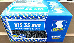 Саморіз для гіпсокартону Семін (Франція) шуруп по металу 3,5х35 мм упаковка 1000 штук