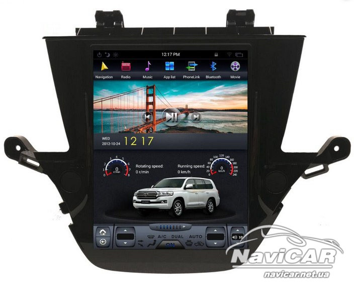 Штатна магнітола для Buick Verano Tesla Style на Android