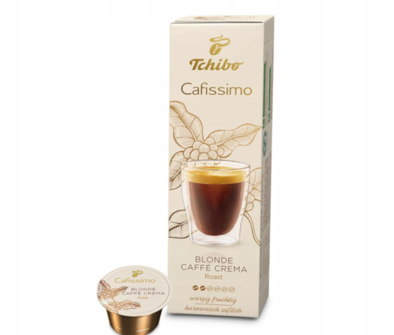 Кава в капсулах Tchibo Caffitaly Cafissimo Blonde Сaffe Crema Coffee 10 шт.(6), Німеччина, фото 1