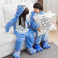 Детский кигуруми Стич голубой, костюм кигуруми для мальчиков и девочек ,пижама кингуруми для подростков