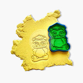 3D-форми для пряників — Вирубка-відбиток "Вчена Сова No2"