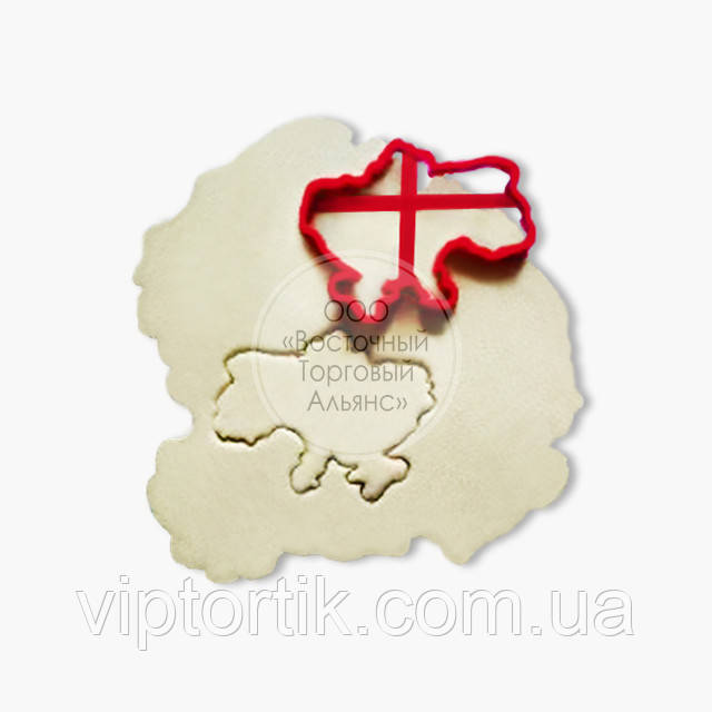 3D форми для пряників — Вирубка "Карта України", фото 1