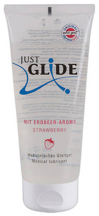 Мастило з ароматом полуниці "Just Glide Strawberry", фото 2