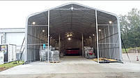 Шатер 6х20 метров ПВХ 600г/м2 с мощным каркасом под склад, гараж, палатка, ангар, намет павильон СТО автомойка, фото 2