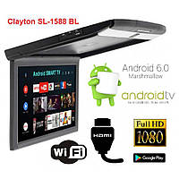 Стельовий монітор Clayton SL-1588 BL Android 15,6" Чорний