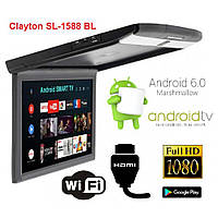 Стельовий монітор Clayton SL-1788 BL Android 17,3" Чорний