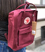 Рюкзак молодежный школьный Fjallraven Kanken classic bag bordo. Живое фото. Premium (топ ААА+)