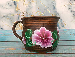 Гончарначашка глазур із малюнком V 350 мл