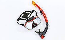 Набір для плавання маска з трубкою Zelart M208-SN120-SIL