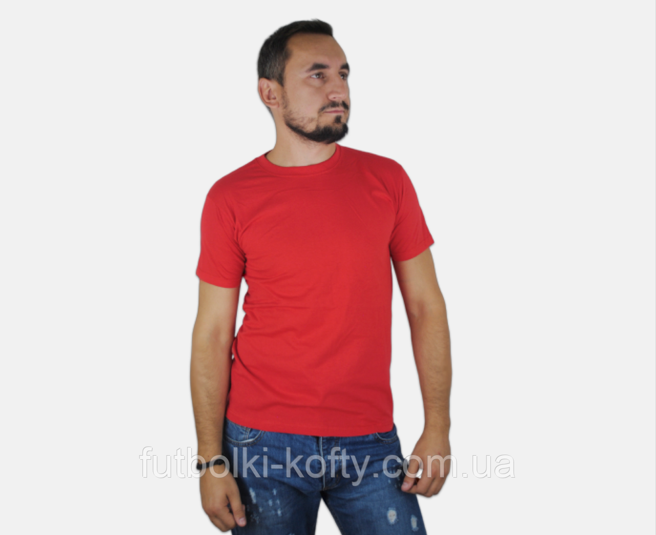Чоловіча футболка червона класична ValueWeight Fruit of the Loom, фото 1
