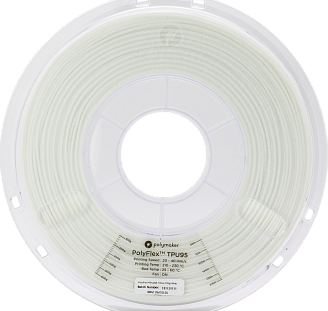 Пластик в котушці PolyFlex TPU95 1,75 мм, Polymaker, 50 гр. пробник, фото 1