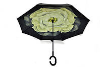 Зонт навпаки (Антизонт) UnBrella вітрозахисний зворотного складання (розумний парасолька) парасольку Амбрела, фото 2