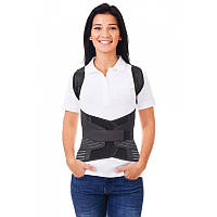 Корсет для корекції постави роз'ємний пористий "Люкс" Toros-Group, Тип 656 ПР (чорний)