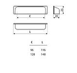 Ручка раковина Gamet UP11-0096-G0035 антична бронза, фото 2