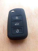 Чехол (силиконовый) для автоключа Seat (Сеат) 3 кнопки