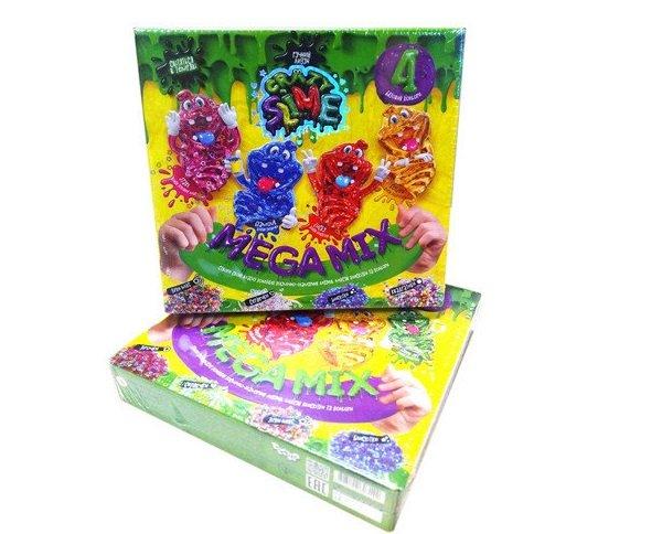 Безпечний освітній набір для проведення дослідів Crazy Slime 4в1