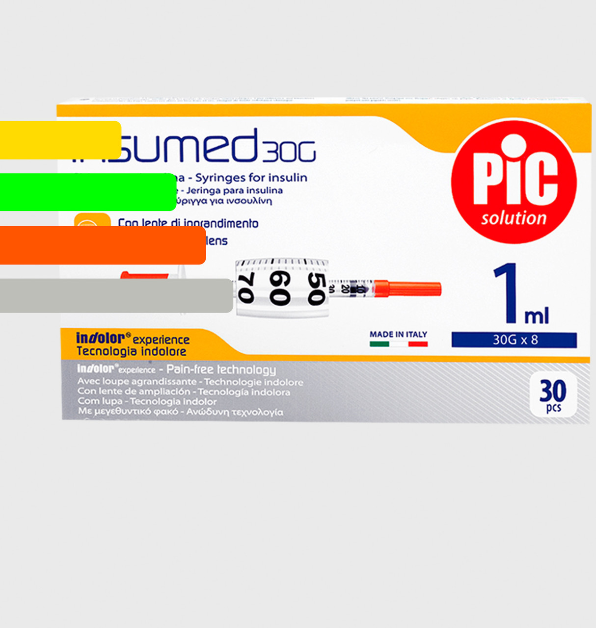 Шприц Інсумед - Insumed для інсуліну U-100 1мл*8мм, 30G (30 шт. в упаковці)