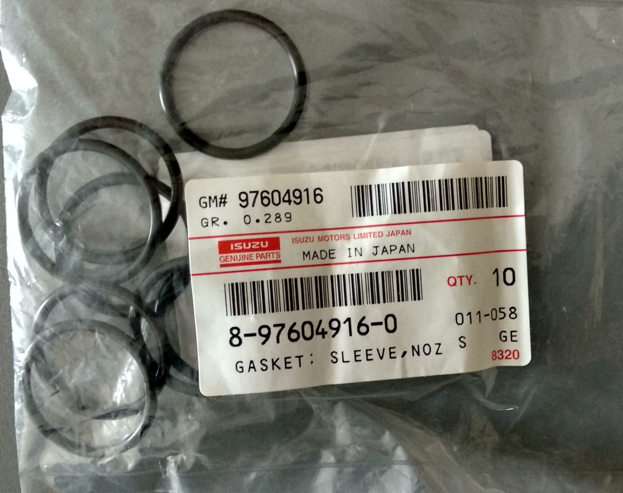 Прокладка під склянку форсунки Isuzu 4HK1 6HK1 6HH1 8976049160 1096233550 8980041870