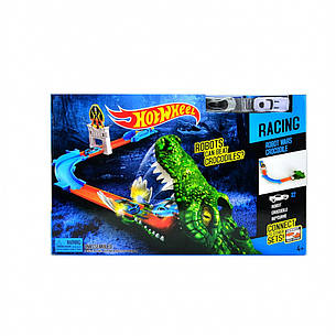 Ігровий набір Hot Wheels "Логово крокодила" 3089/ Трек-запуск "Hot Wheels" схоплення з Крокодилом, фото 1