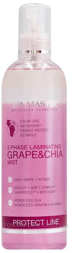 Ламінуючий спрей для захисту волосся з виноградом і чіа SPA Master
