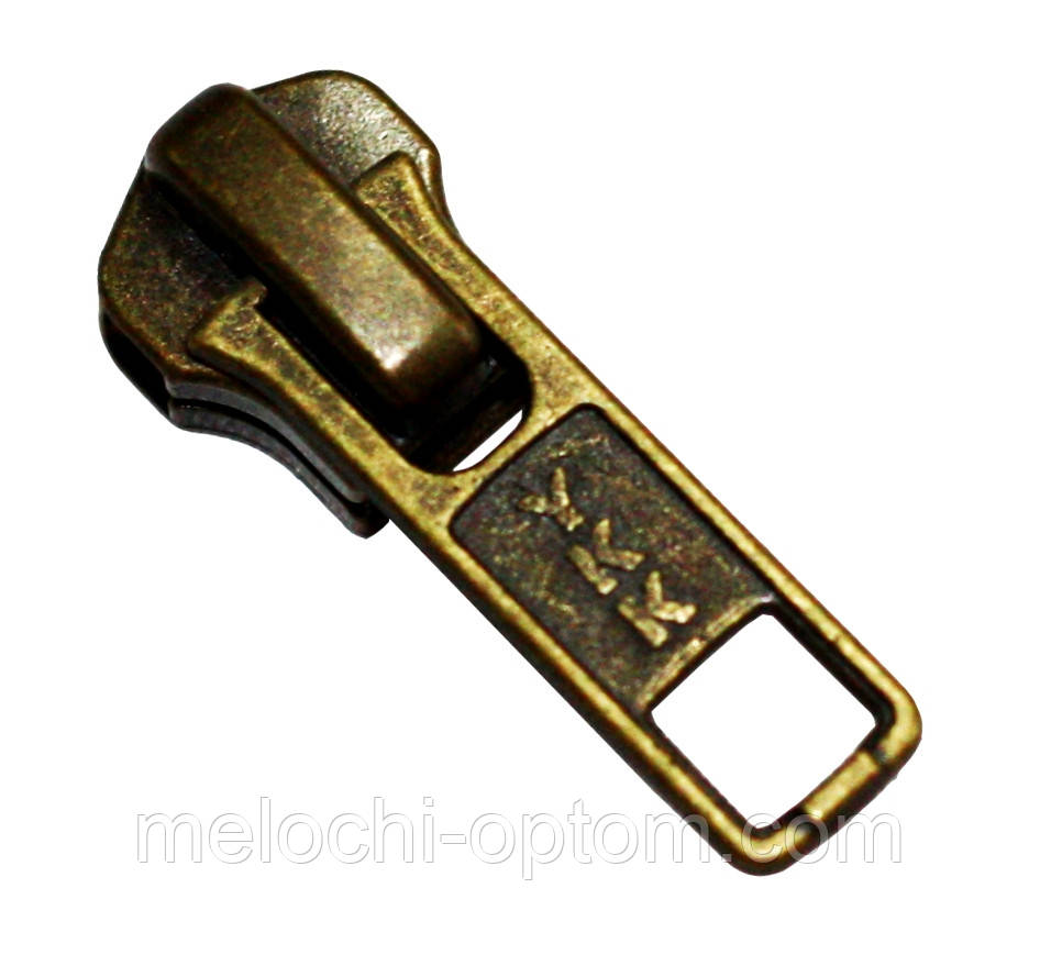 Бігунки для блискавки YKK (Метал Тип-5) антик