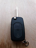 Корпус выкидного авто ключа для Audi A1, A2, A3, A4, TT (Ауди A1, A2, A3, A4, TT) 2 кн. без лезвия.