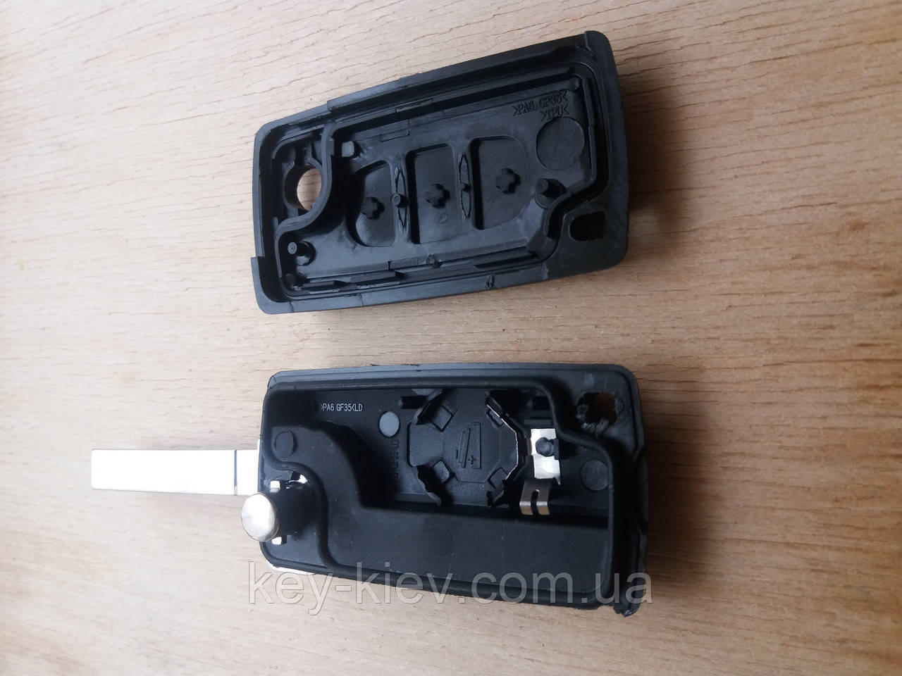 Корпус выкидного ключа для Fiat Scudo (Фиат Скудо) 3 - кнопки средняя (бусик) - фото 2 - id-p1025313802