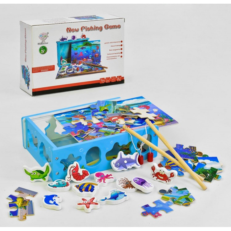 Дерев'яна іграшка рибалка Fun Toys 35698
