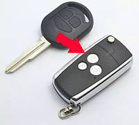 Корпус выкидного ключа для Chevrolet (Шевролет) Lacetti, Aveo 3 - кнопки