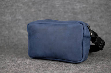 Шкіряна сумка Модель №58, натуральна Вінтажна шкіра, колір Синій