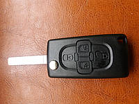 Корпус выкидного ключа для PEUGEOT (Пежо) 807, 4 - кнопки