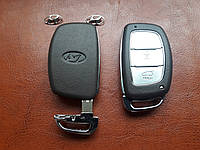 Корпус смарт ключа для Хюндай (Hyundai) (Хундай), 3 кнопки крепления батарейки на плате.